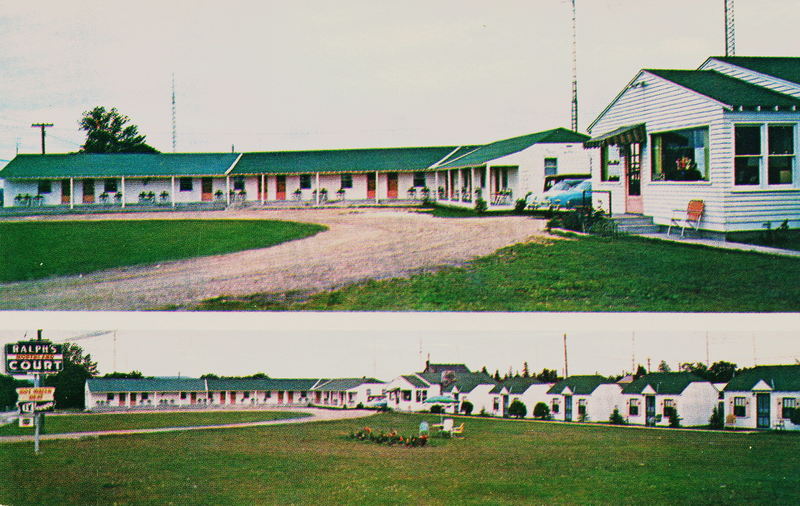 Ralphs Motel (Normandy Motel, Motel Normandy, Ralphs Northland Court) - Vintage Postcard (newer photo)